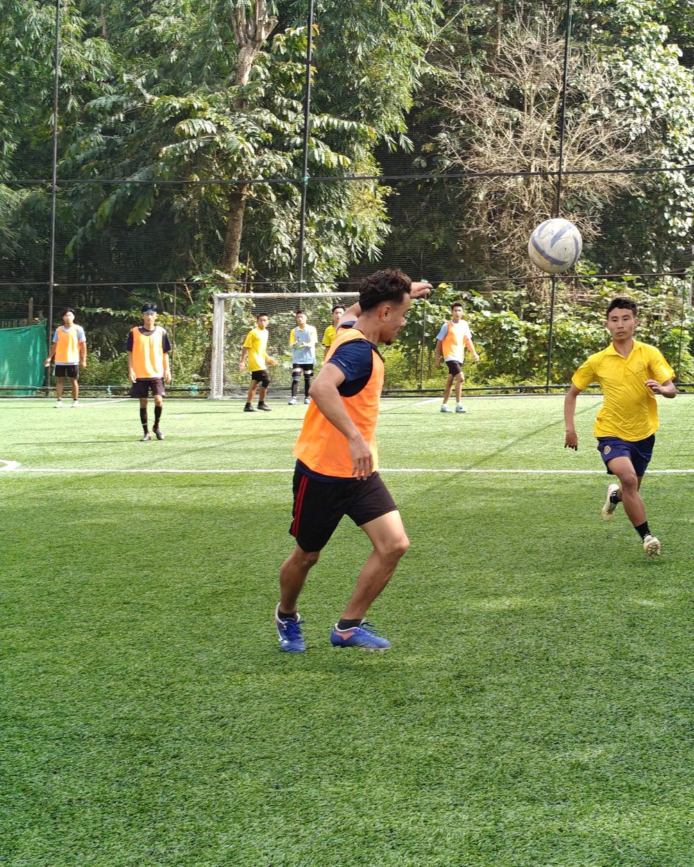 SC Nagaland players in action during training