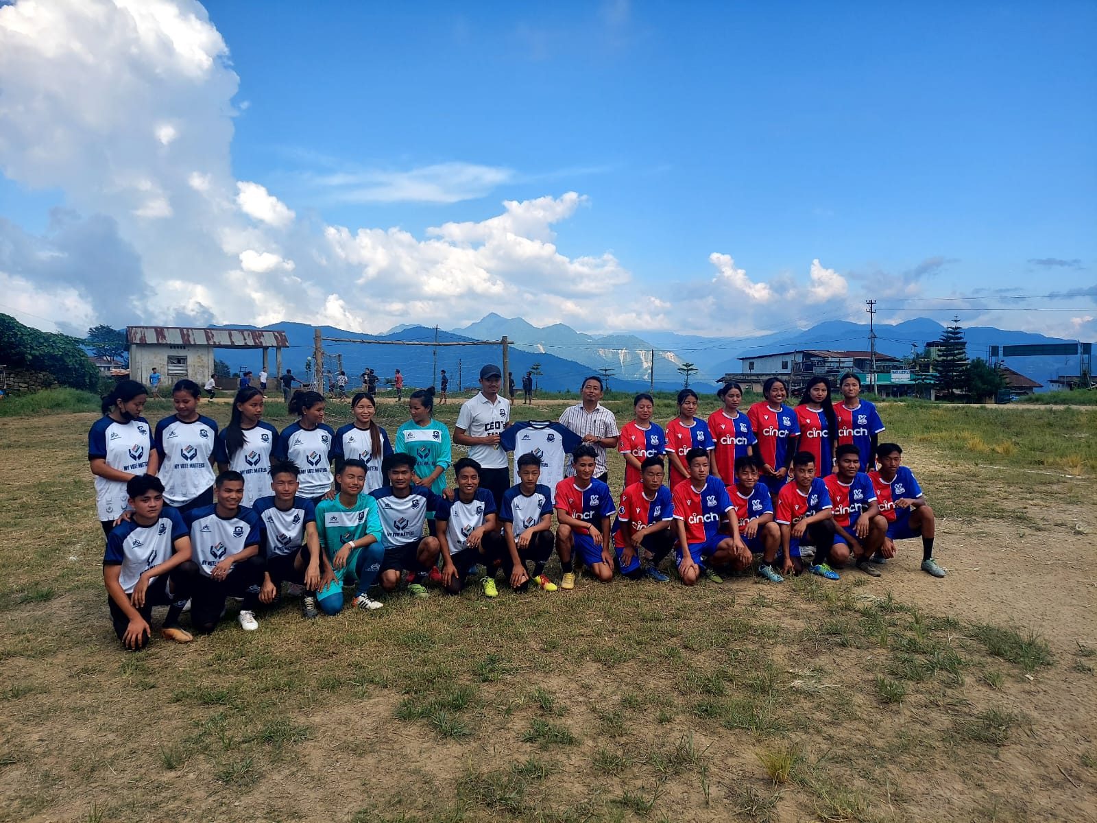 SC Nagaland players on the pitch